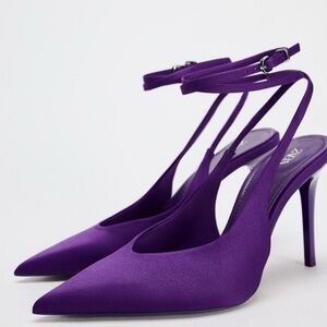Zara Purple Strappy High Heel